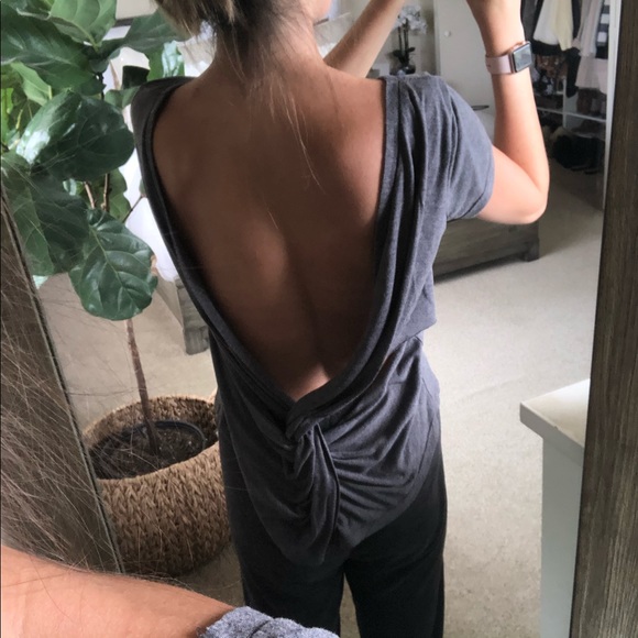 Sugar Lips Open Back Twisted Tee - Picture 4 of 8